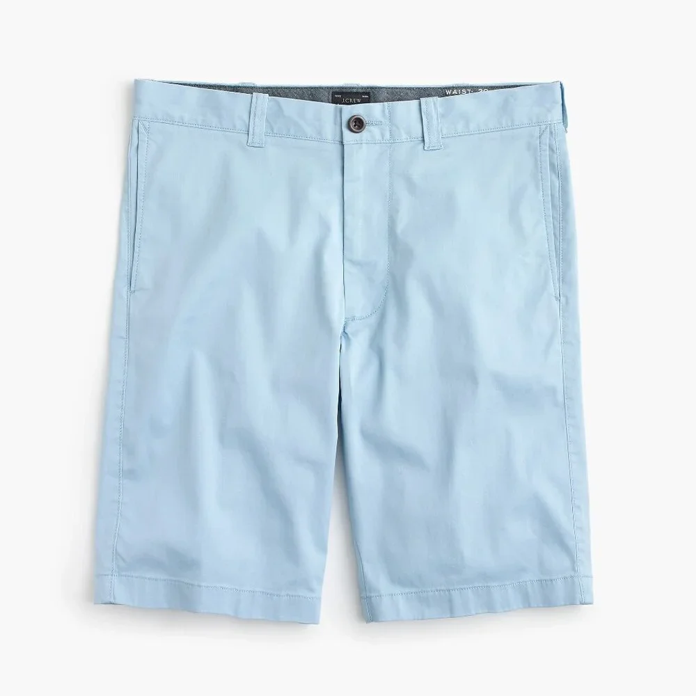 EUC Men's J. CREW 10.5” Stretch Chino Shorts Blue | Size 36‎